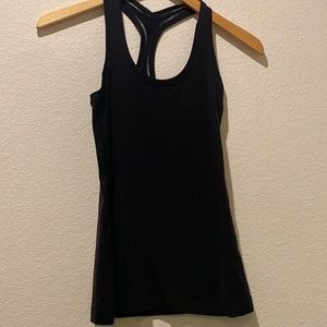 Black halter athletic top